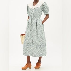 Sea New York Ida Collared Midi Dress in Apple